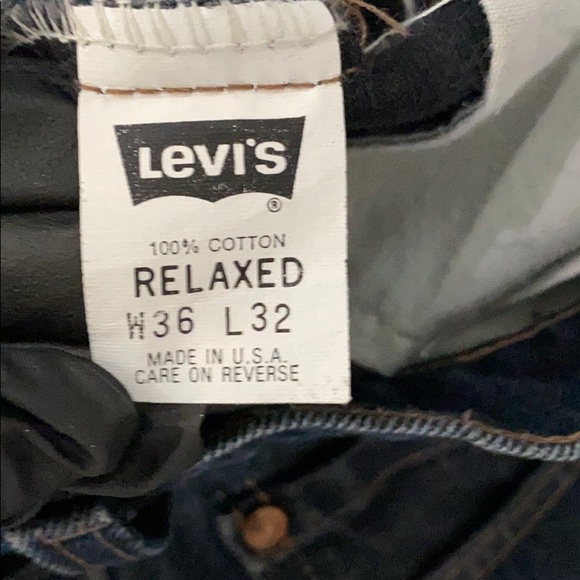 Vintage Levi's 540 Relaxed Fit Orange Tab 36x32 - Picture 2 of 6